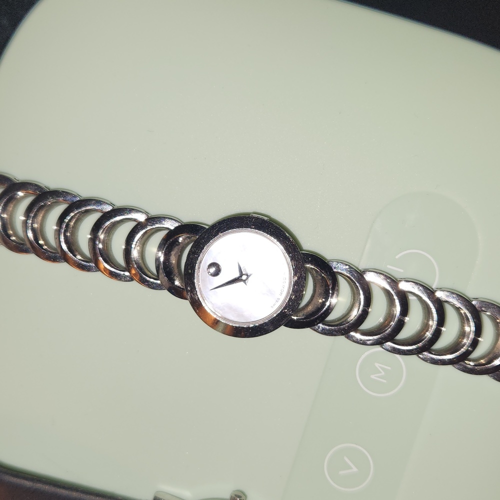 Movado with mother of pearl face